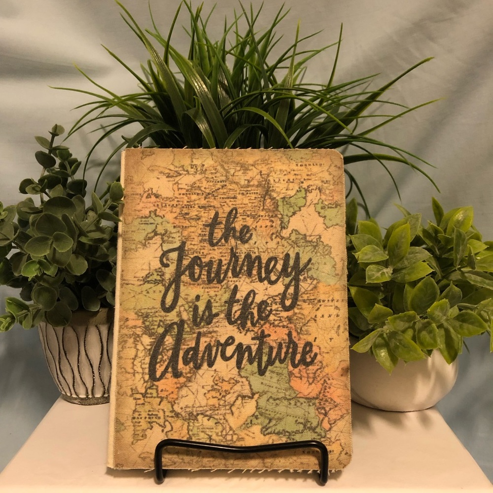 Lined journal. “The Journey is the Adventure.” NWOT